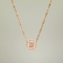 Customize Mini Engraved Circle Necklace — Personalized Disc Pendant Jewelry