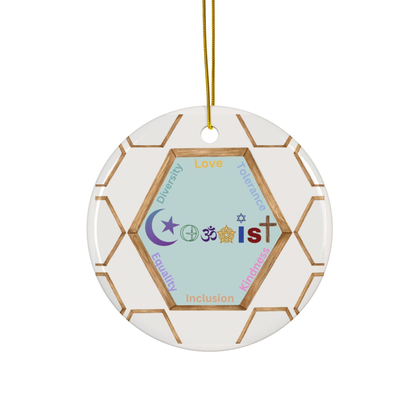 Coexist | Heirloom Ceramic Ornaments (1pc, 3pcs, 5pcs, 10pcs)