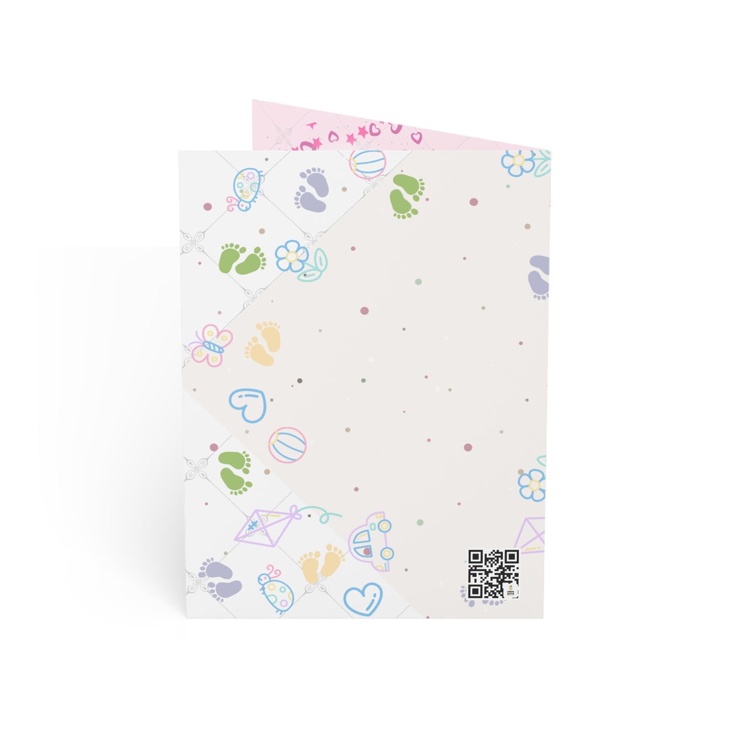 Surprise, It’s a Girl | Reveal Gender Cards | Greeting Cards (1, 10 pcs)