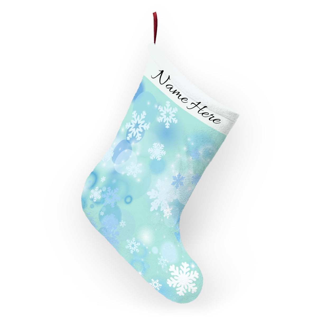 Christmas Stocking | First Snow Fall | Cute Holiday Stocking (Personalize)