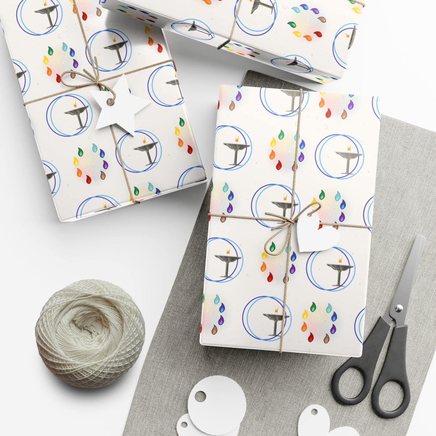 Flaming Chalice | 8 ways | Gift Wrap Papers