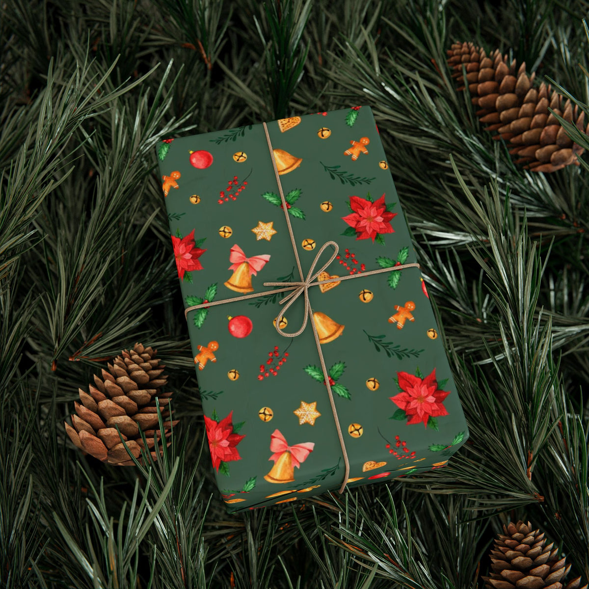 Simple Seasonal Cheer | Holiday Patterns Wrapping Paper