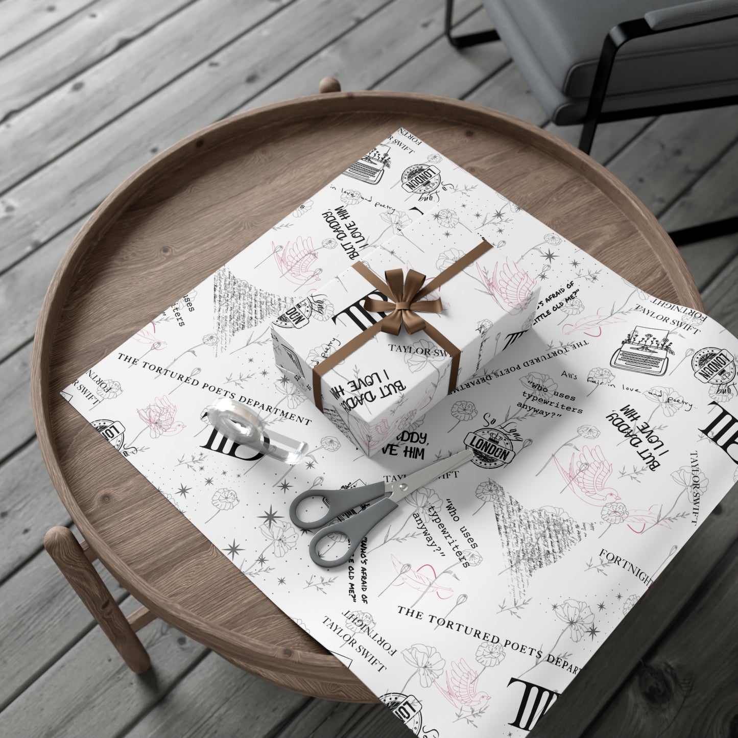 Tortured Poets | Silver | Wrapping Papers