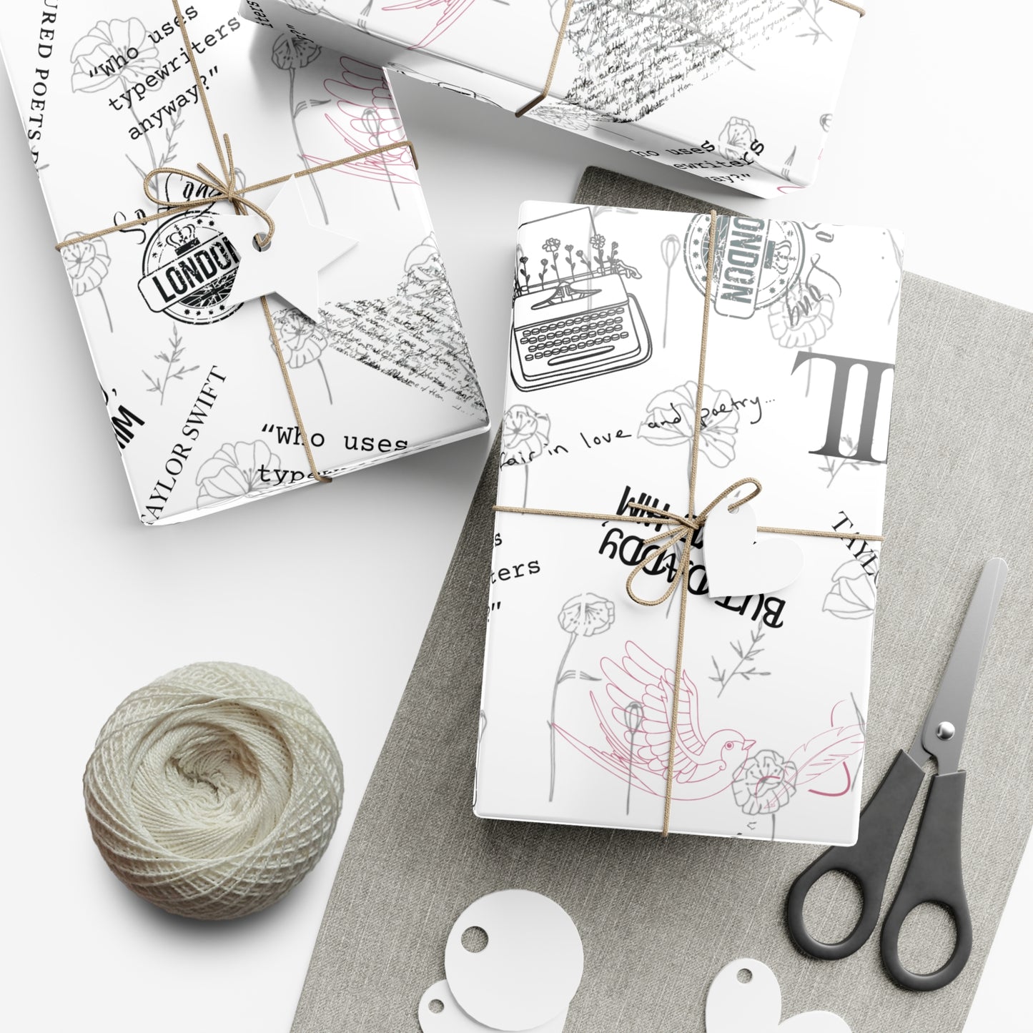 Tortured Poets | Silver | Wrapping Papers