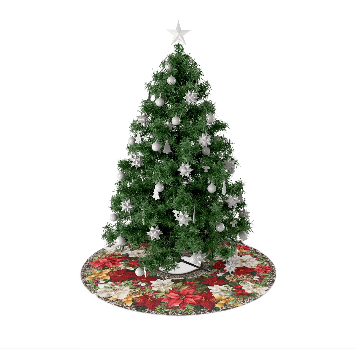 Poinsettia Garden | Tree Skirts