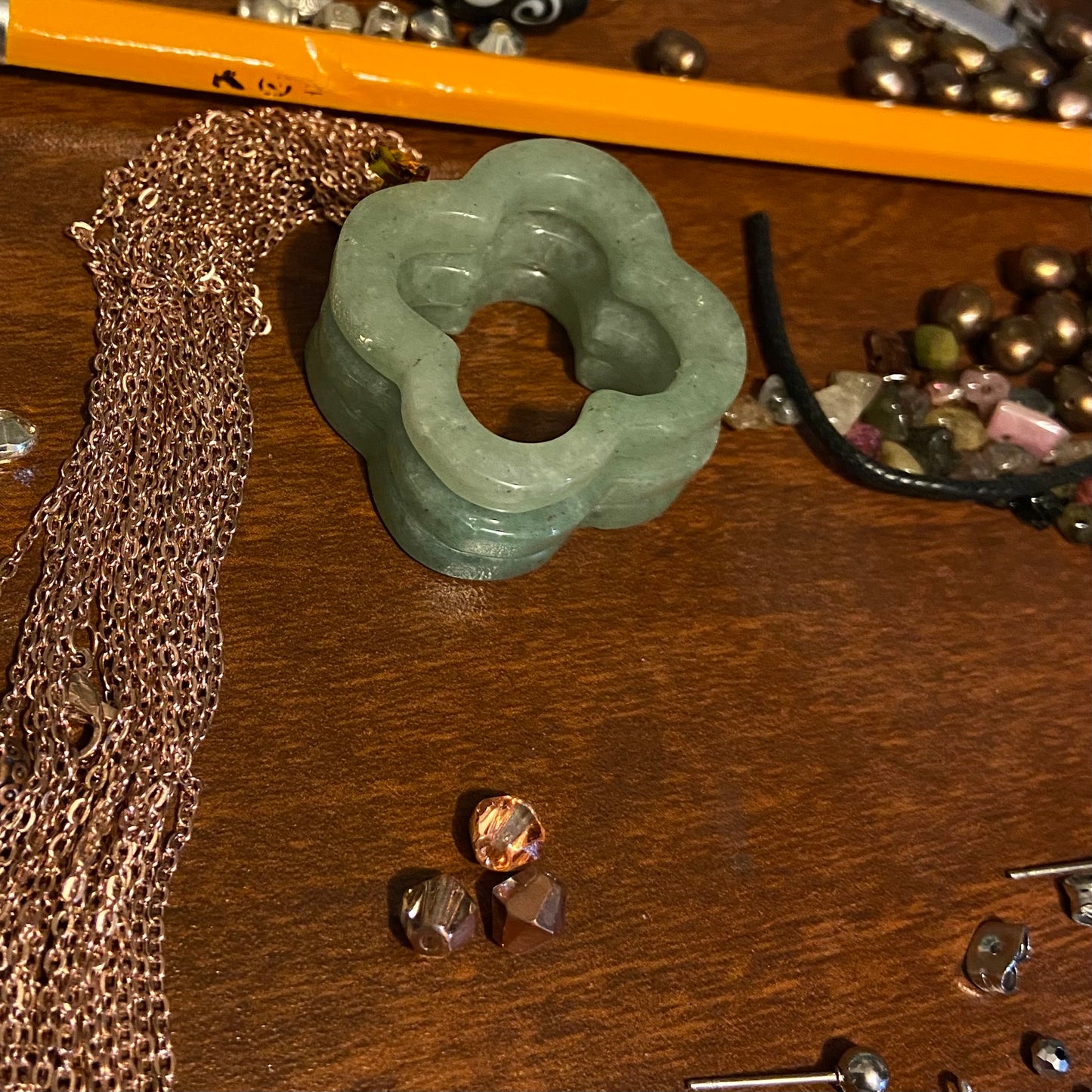 Rose Jade Necklace