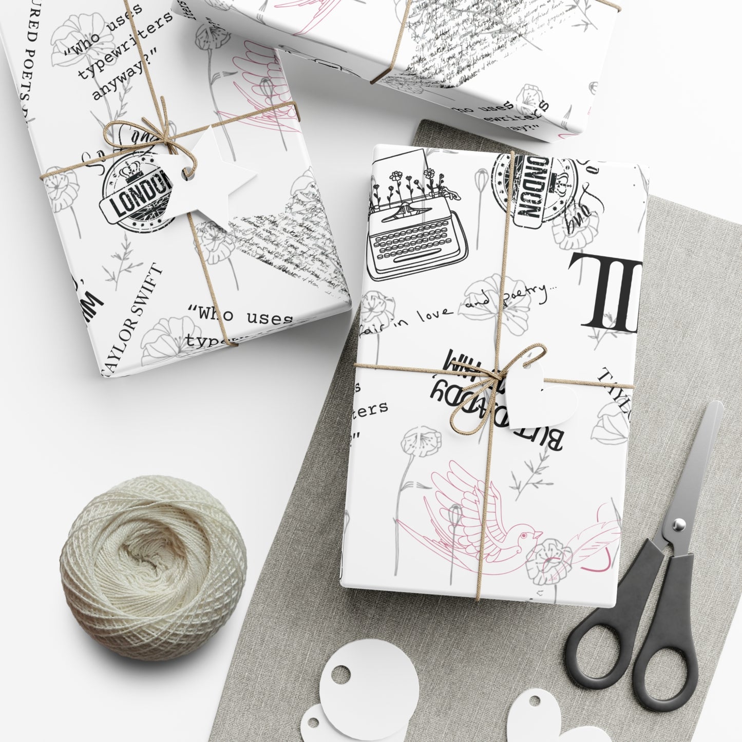 Tortured Poets | Silver | Wrapping Papers