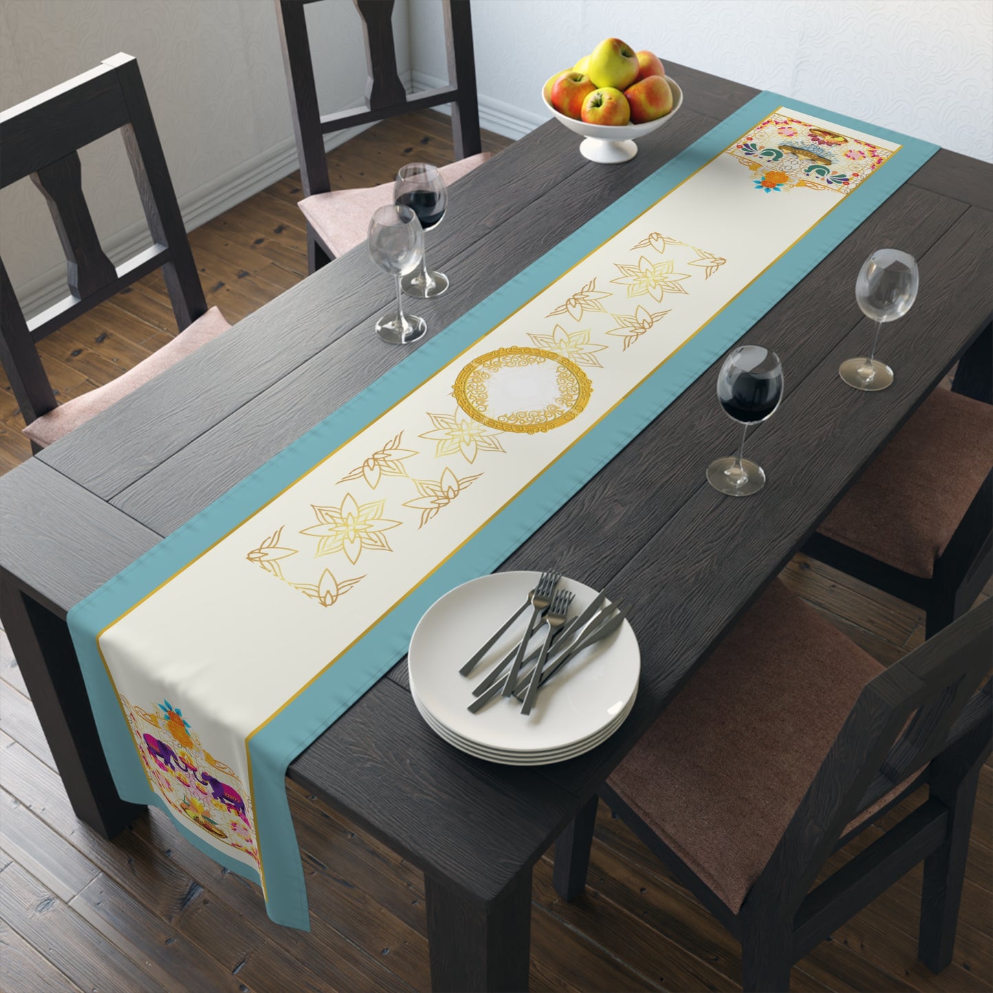 Enjoyed Feast | Hindu Inspired | Table Runner (Cotton, Poly)