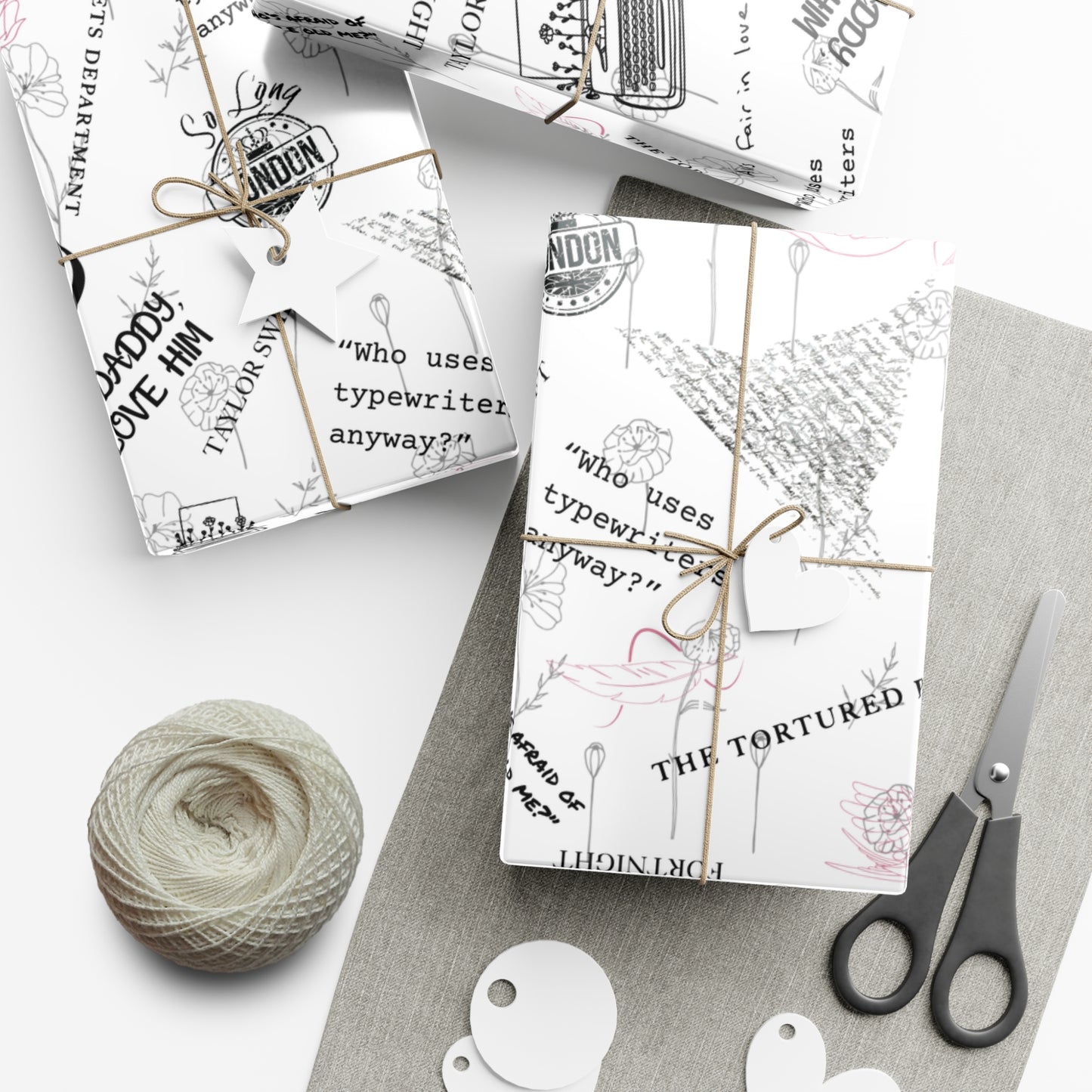 Tortured Poets | Silver | Wrapping Papers