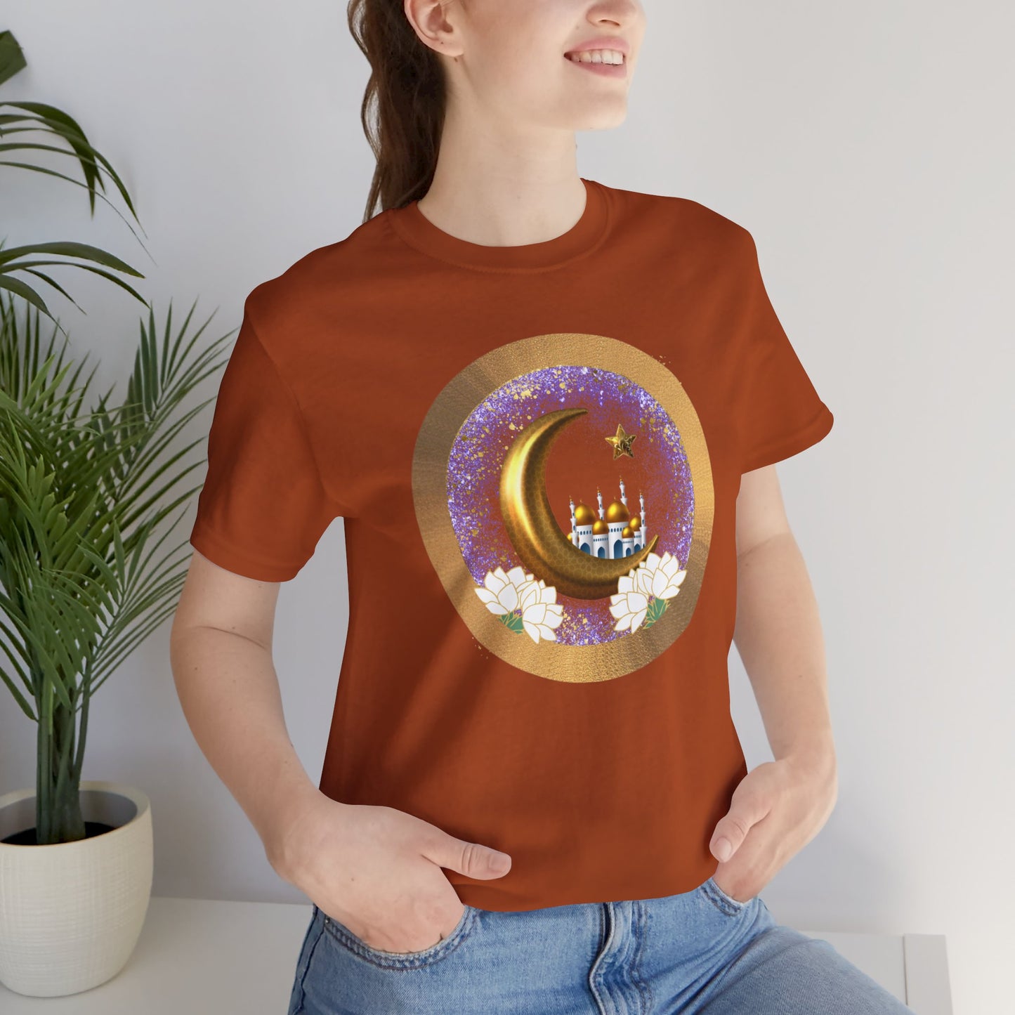 Purple and Gold | Muslim Inspired Short Sleeve Tee | Unisex Jersey