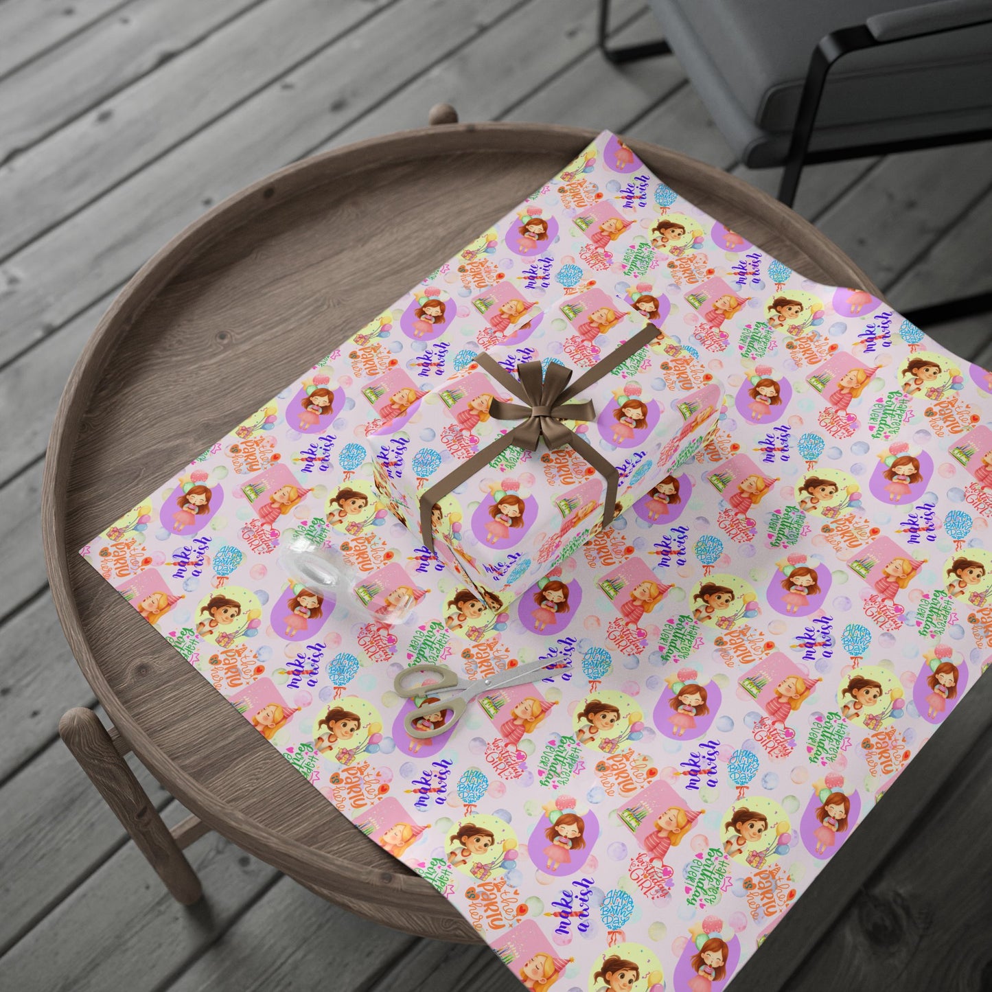 Little Princess Party | Party Girl Wishes | Wrapping Paper