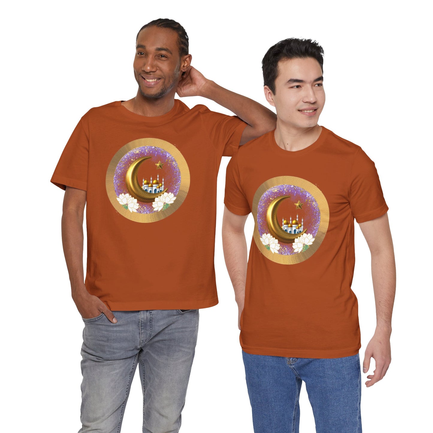 Purple and Gold | Muslim Inspired Short Sleeve Tee | Unisex Jersey