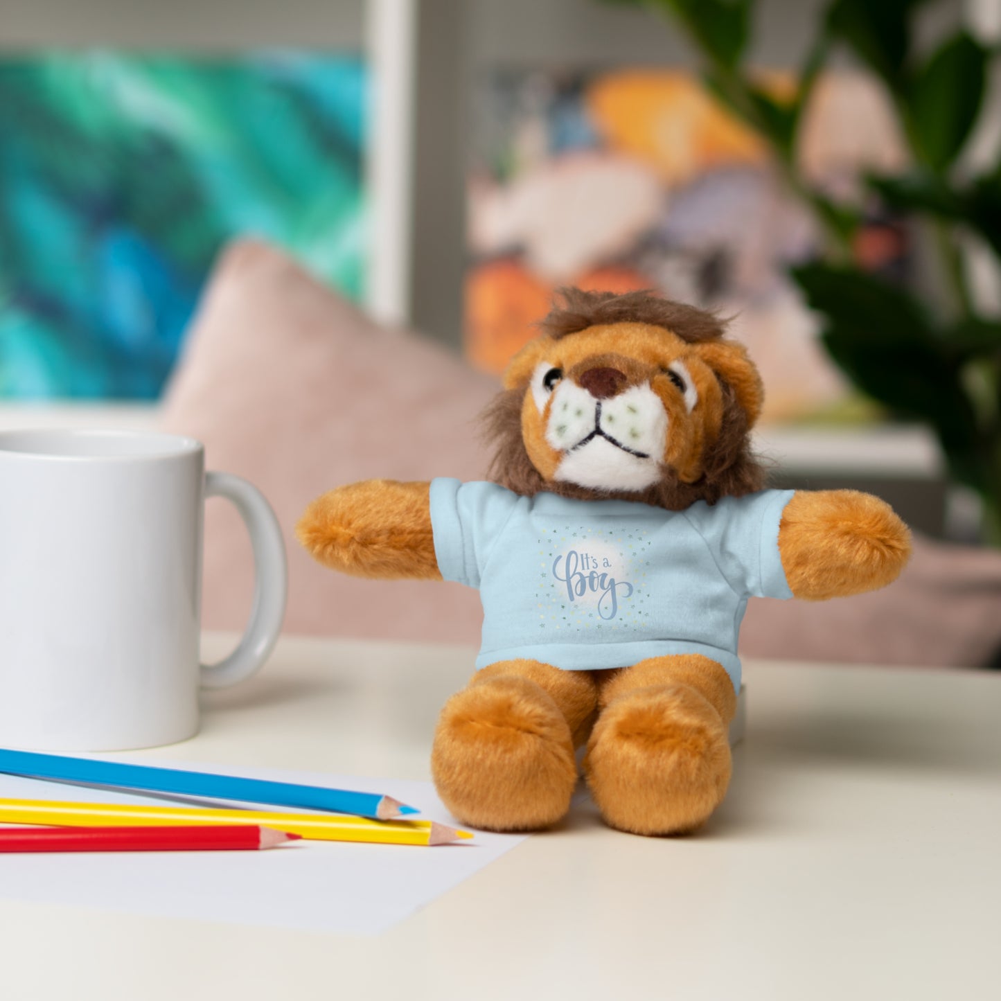 It’s a Boy | Plush Toy with T-Shirt (10 Colors, 6 Animals)