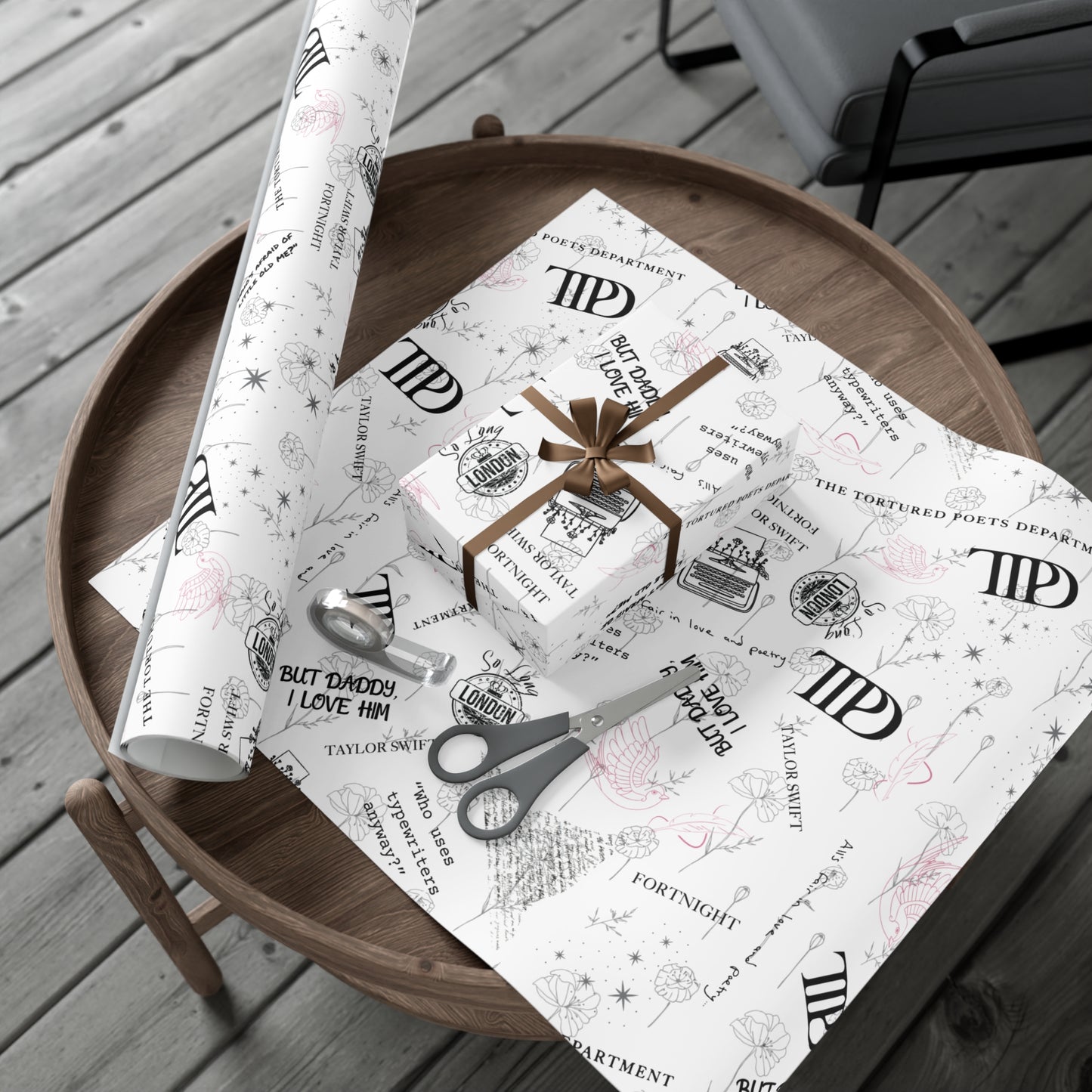 Tortured Poets | Silver | Wrapping Papers