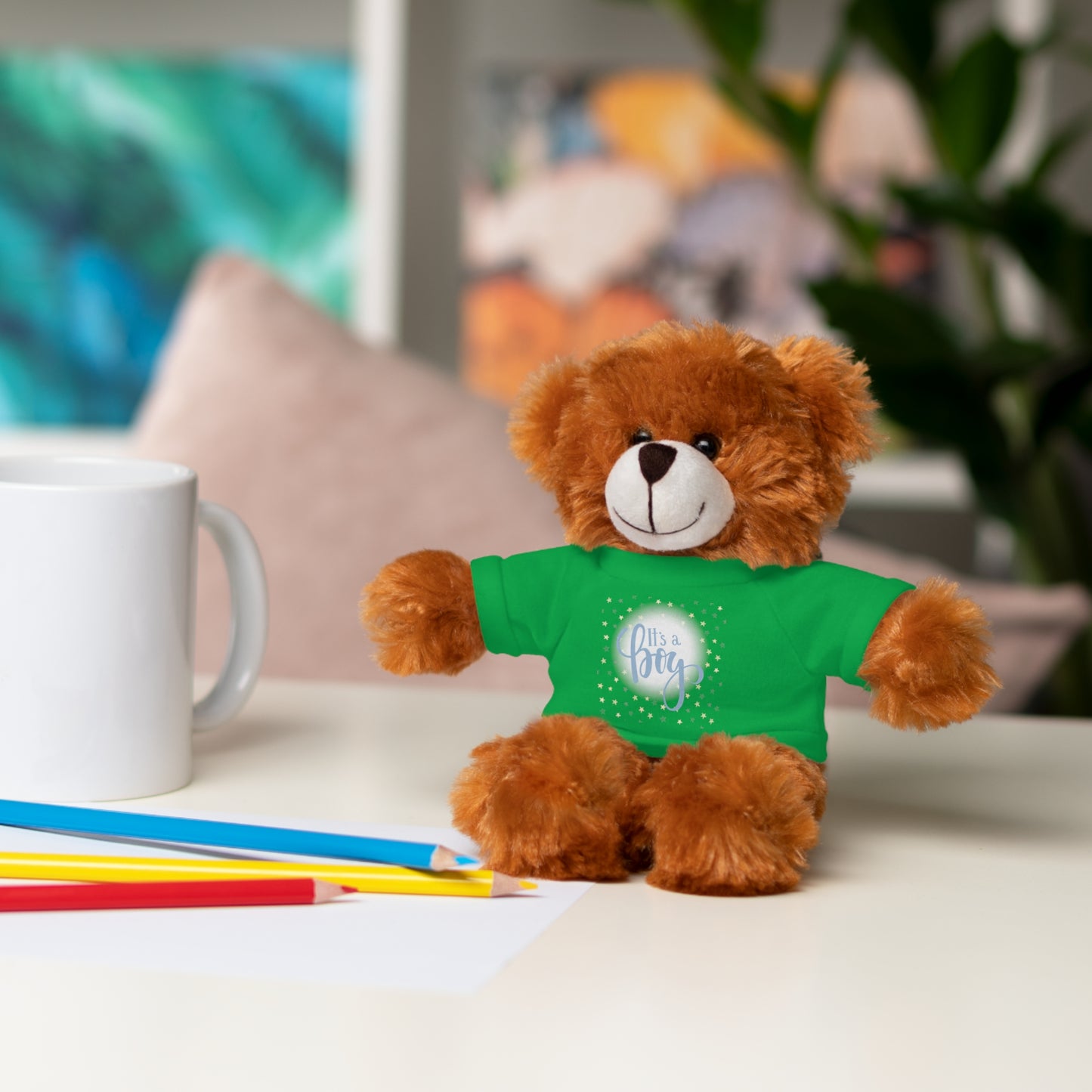 It’s a Boy | Plush Toy with T-Shirt (10 Colors, 6 Animals)