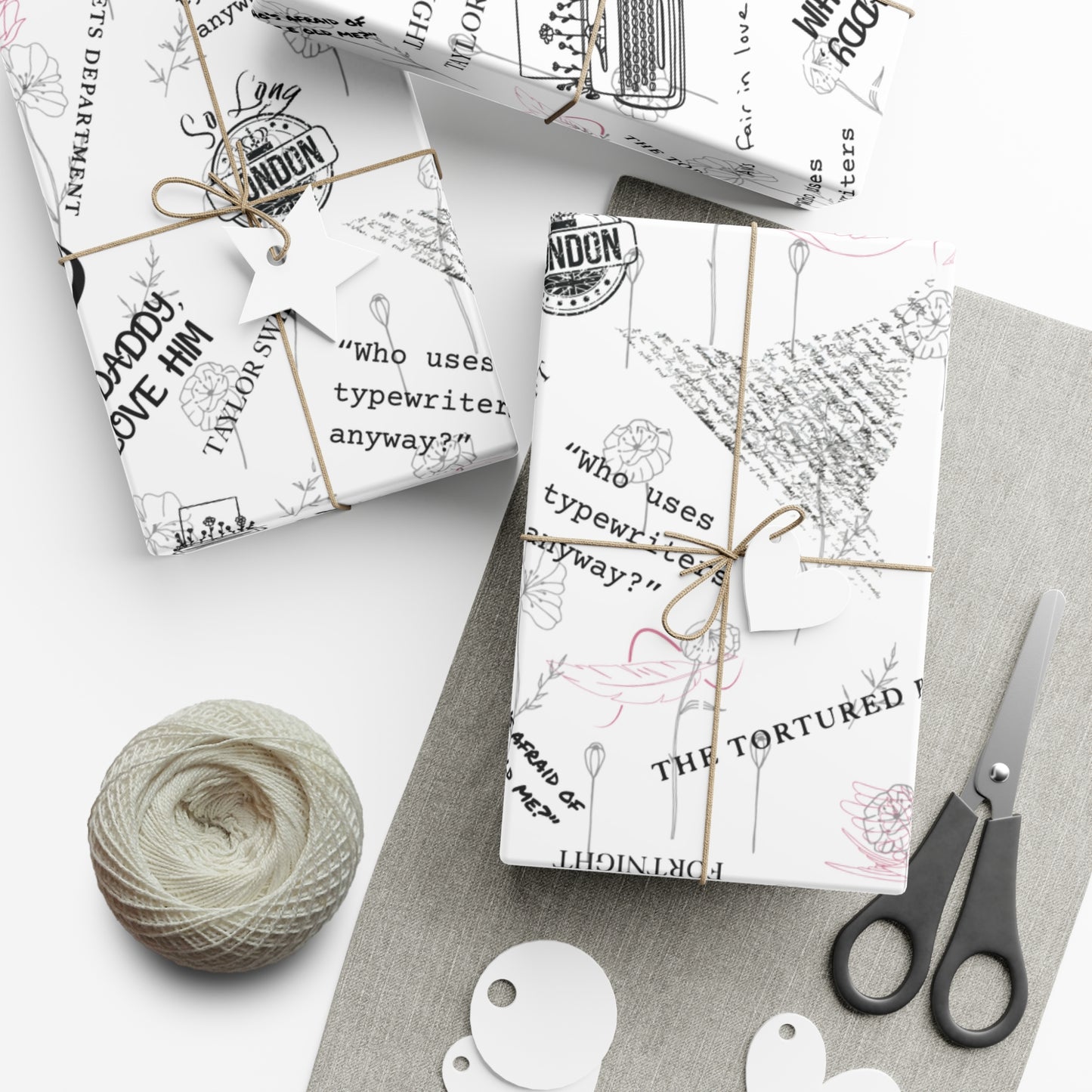 Tortured Poets | Silver | Wrapping Papers
