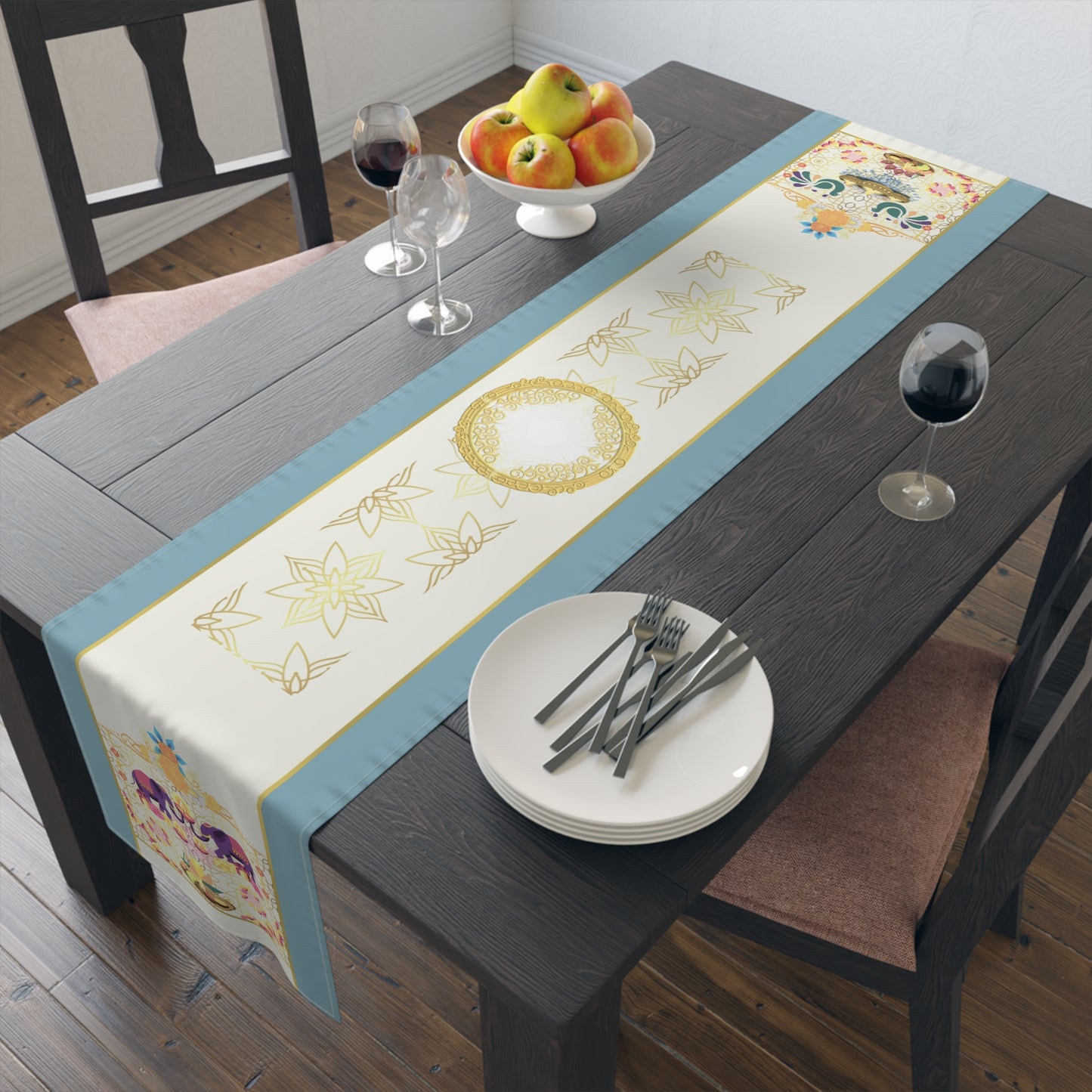 Enjoyed Feast | Hindu Inspired | Table Runner (Cotton, Poly)