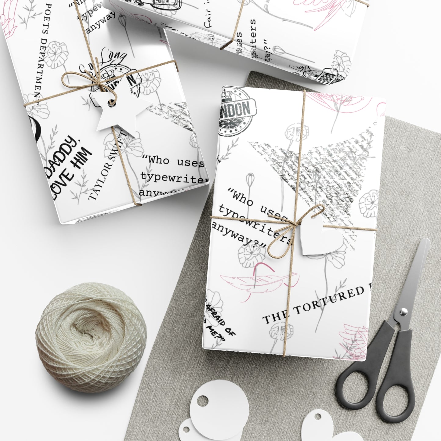 Tortured Poets | Silver | Wrapping Papers
