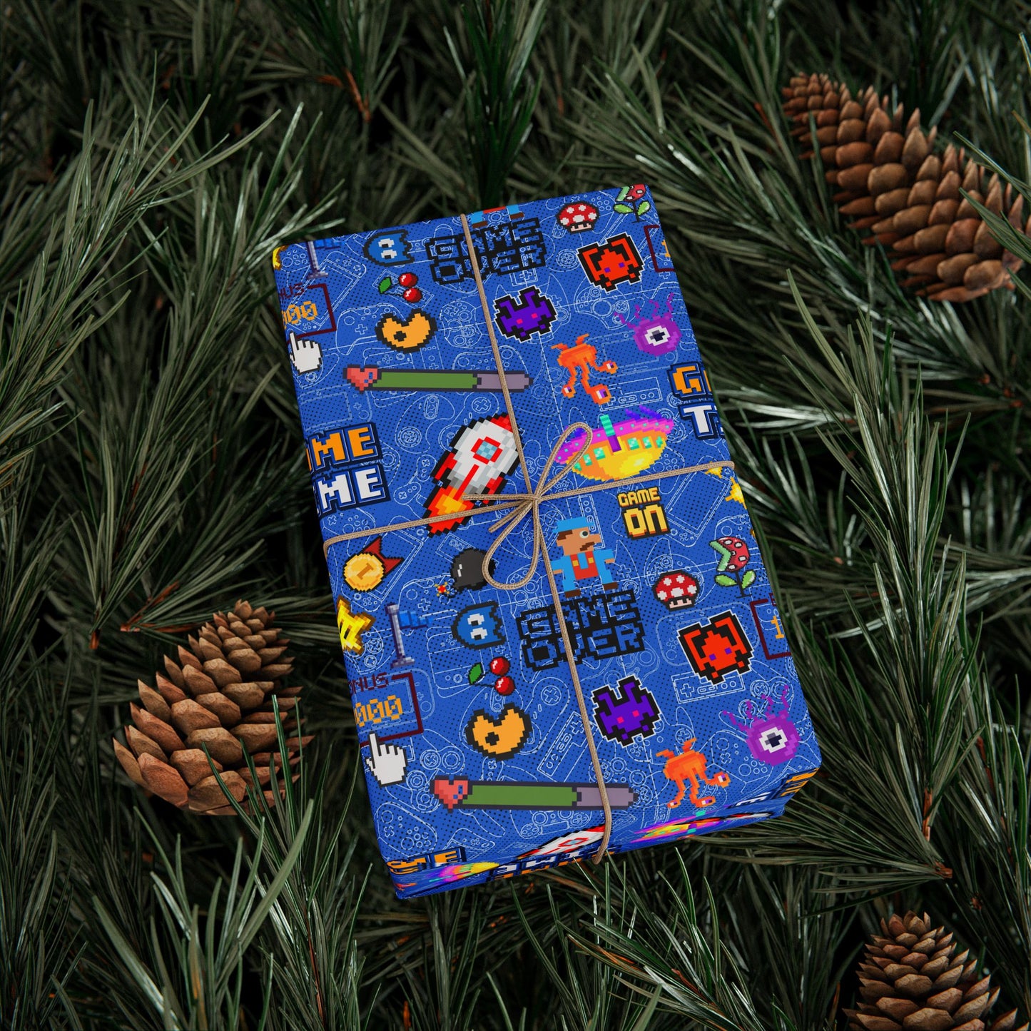 Vintage Gaming Gift Wrap | Join Like Subscribe Now | Gamers Lifetime Membership Wrapping Paper
