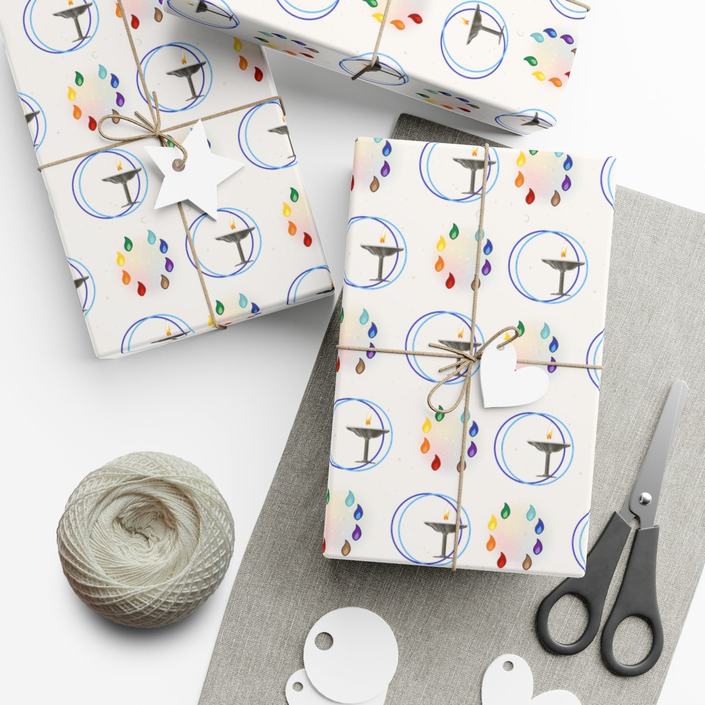 Flaming Chalice | 8 ways | Gift Wrap Papers
