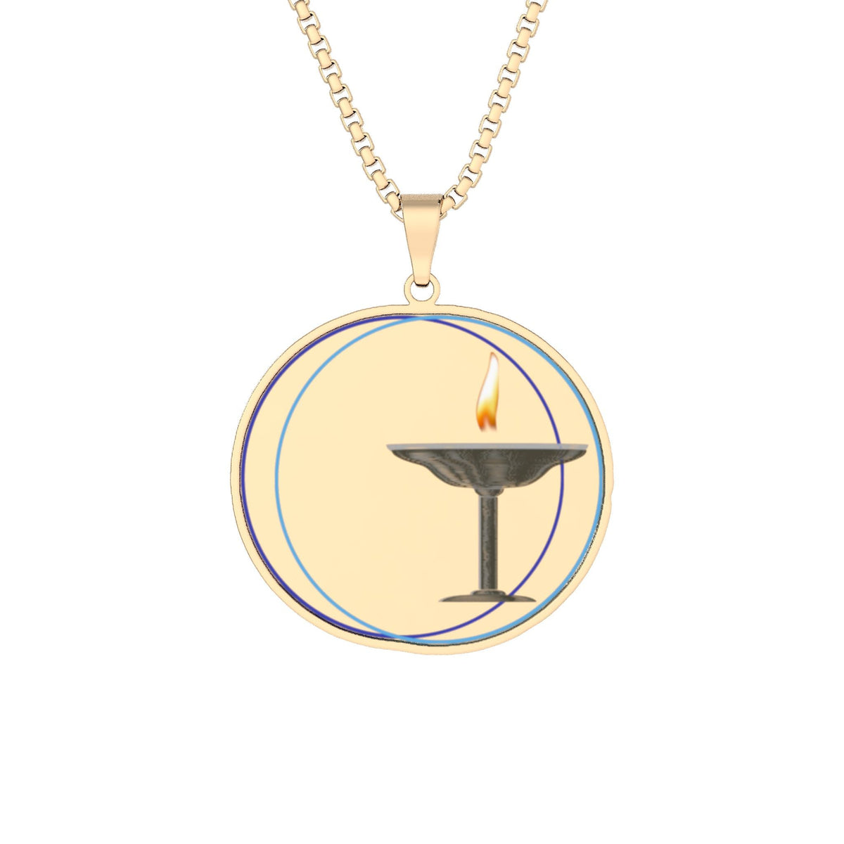 Flame Chalice Pendant Necklace