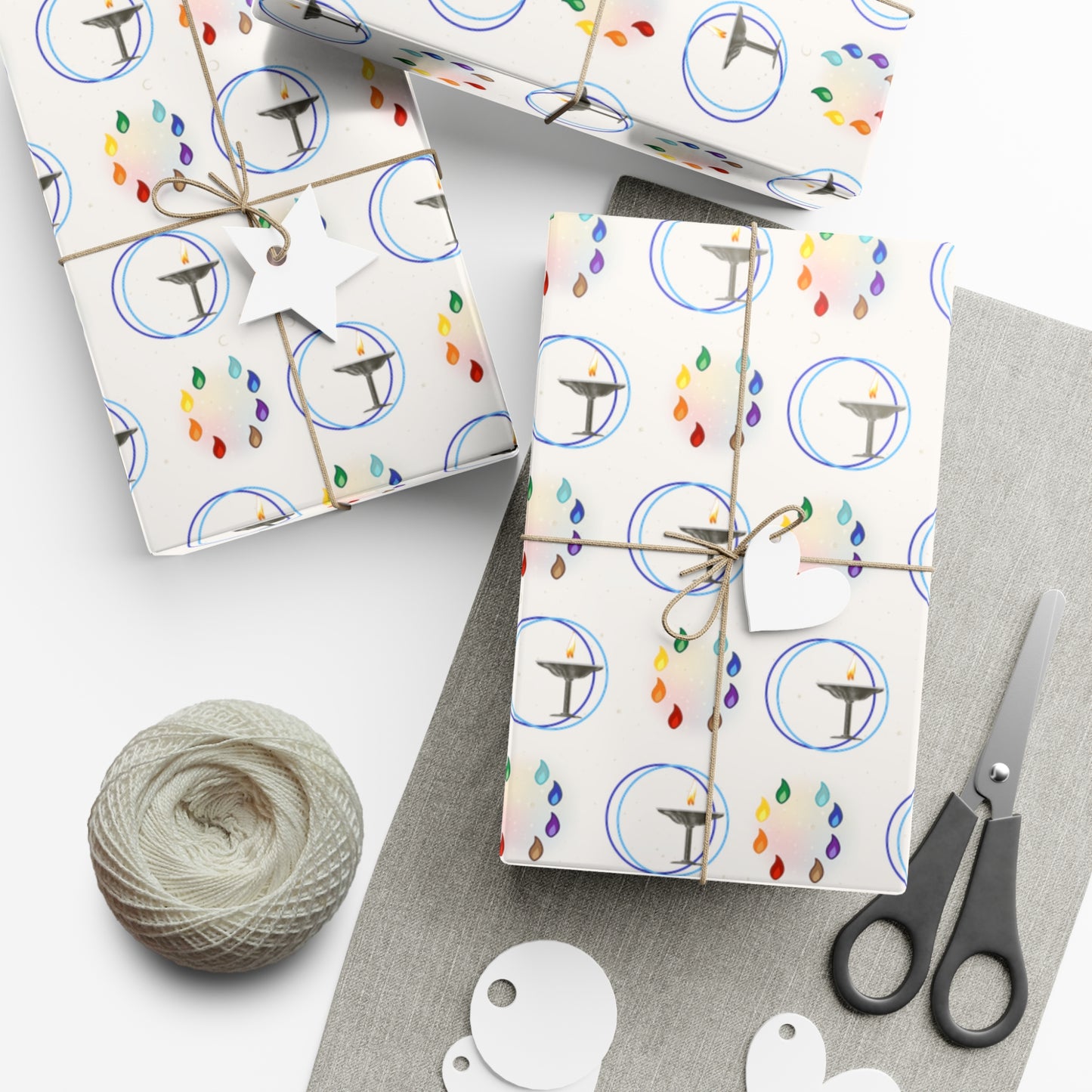 Flaming Chalice | 8 ways | Gift Wrap Papers