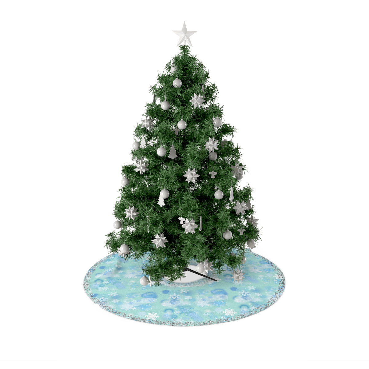 First Snow Fall | Plush Holiday Tree Skirts