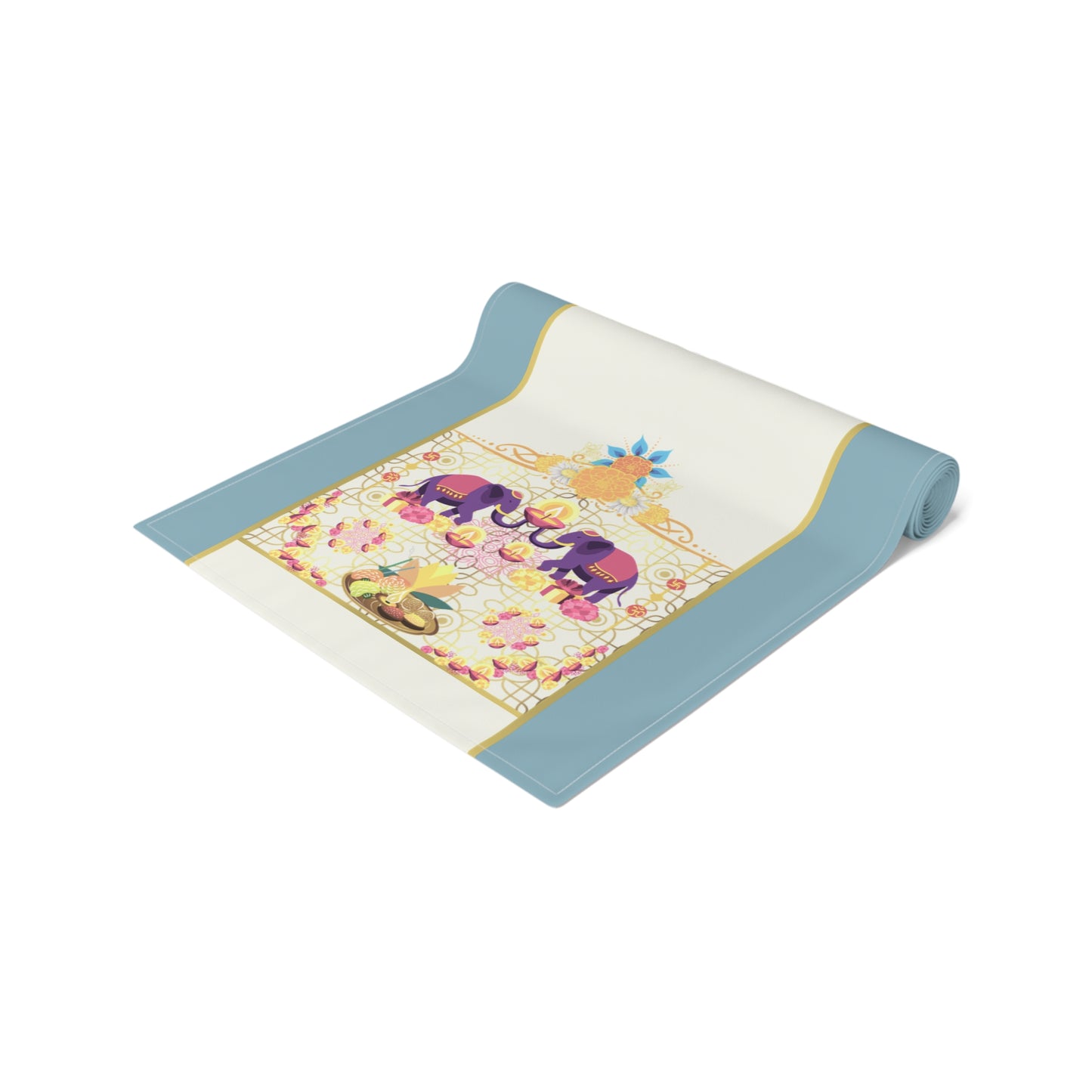 Enjoyed Feast | Hindu Inspired | Table Runner (Cotton, Poly)
