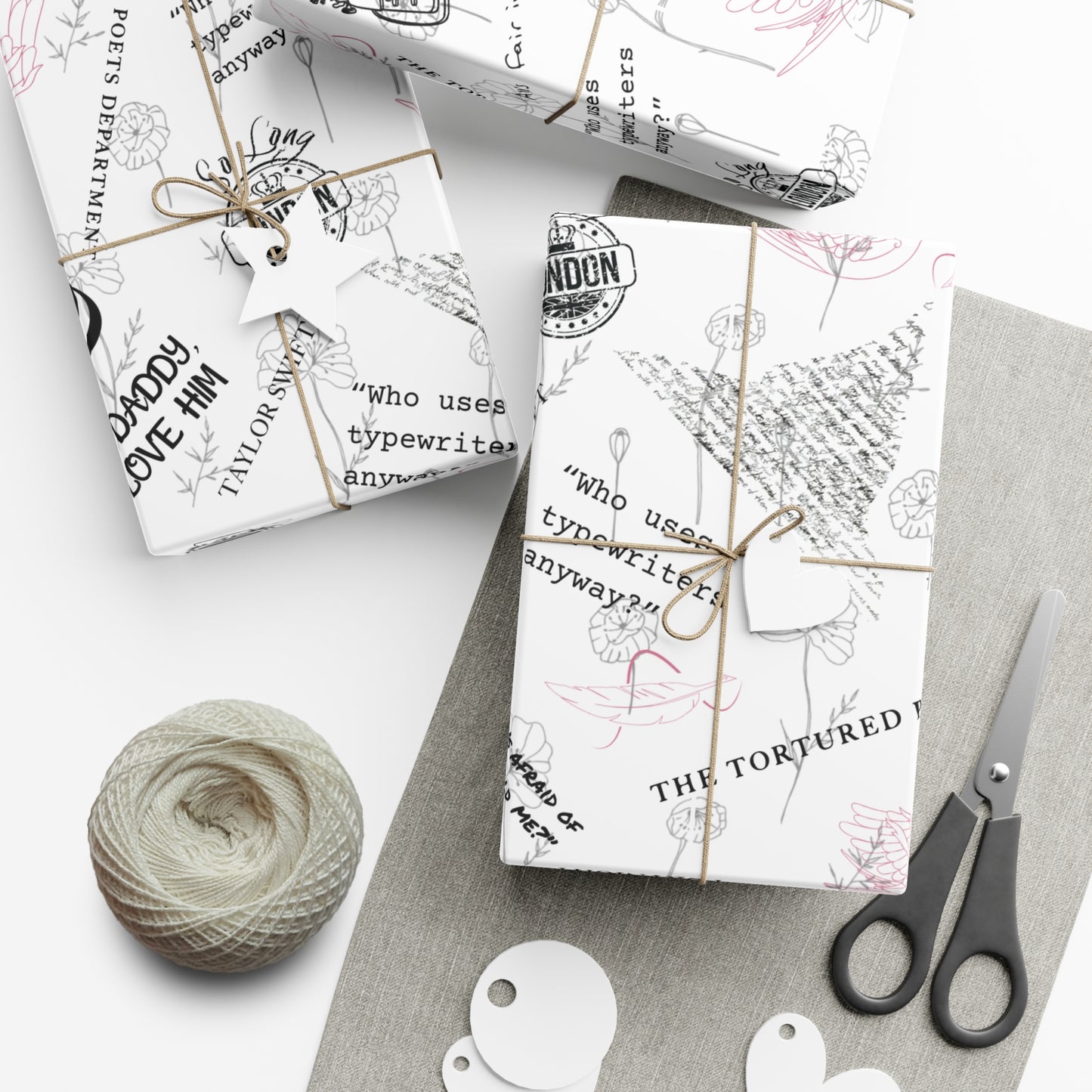Tortured Poets | Silver | Wrapping Papers