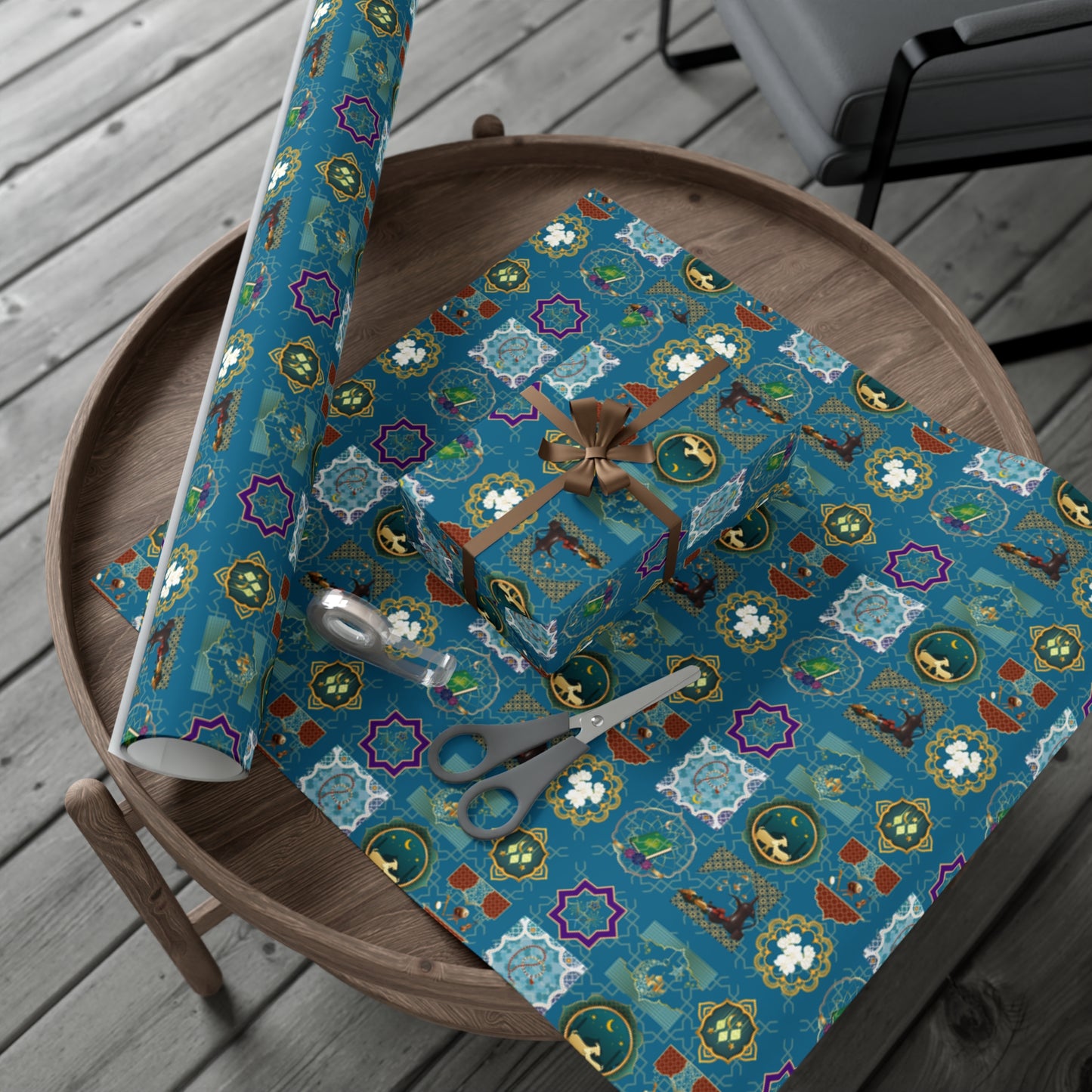 Mosaic (Deep Teal) | Muslim Inspired | Gift Wrap Papers