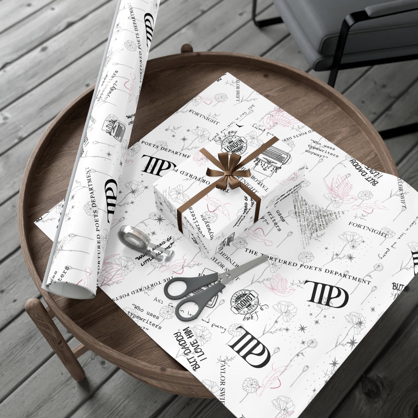 Tortured Poets | Silver | Wrapping Papers
