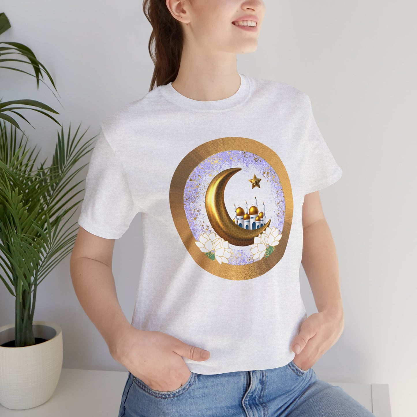 Purple and Gold | Muslim Inspired Short Sleeve Tee | Unisex Jersey