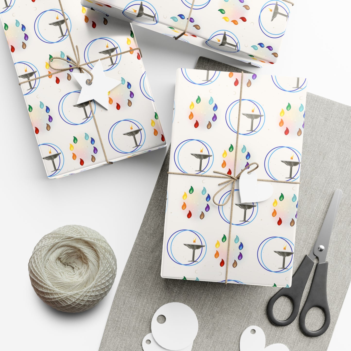 Flaming Chalice | 8 ways | Gift Wrap Papers
