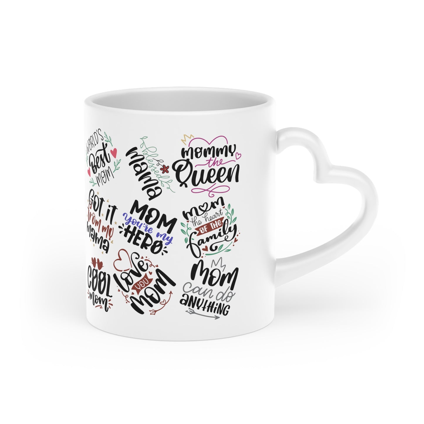 MOM you’re the Best | Heart-Shaped Mug