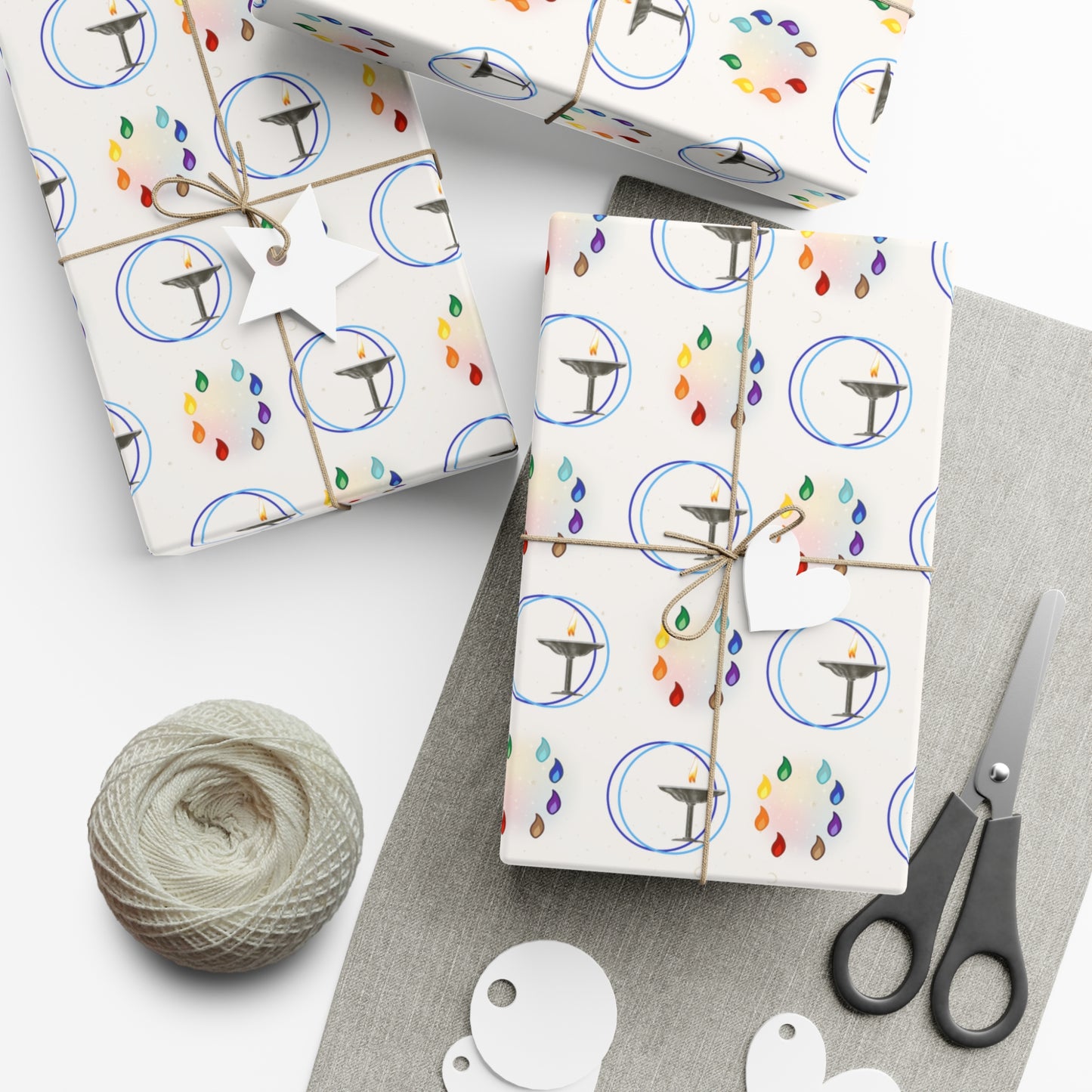 Flaming Chalice | 8 ways | Gift Wrap Papers