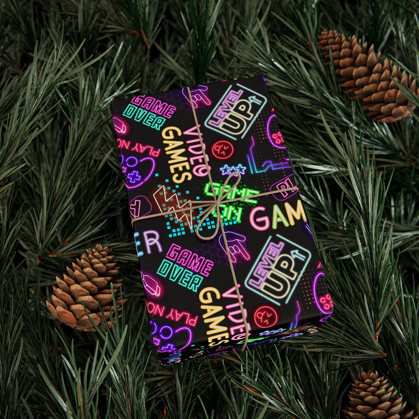 Gaming Cafe Gift Wrap | Join Like Subscribe Now | Gamers Lifetime Membership Wrapping Paper
