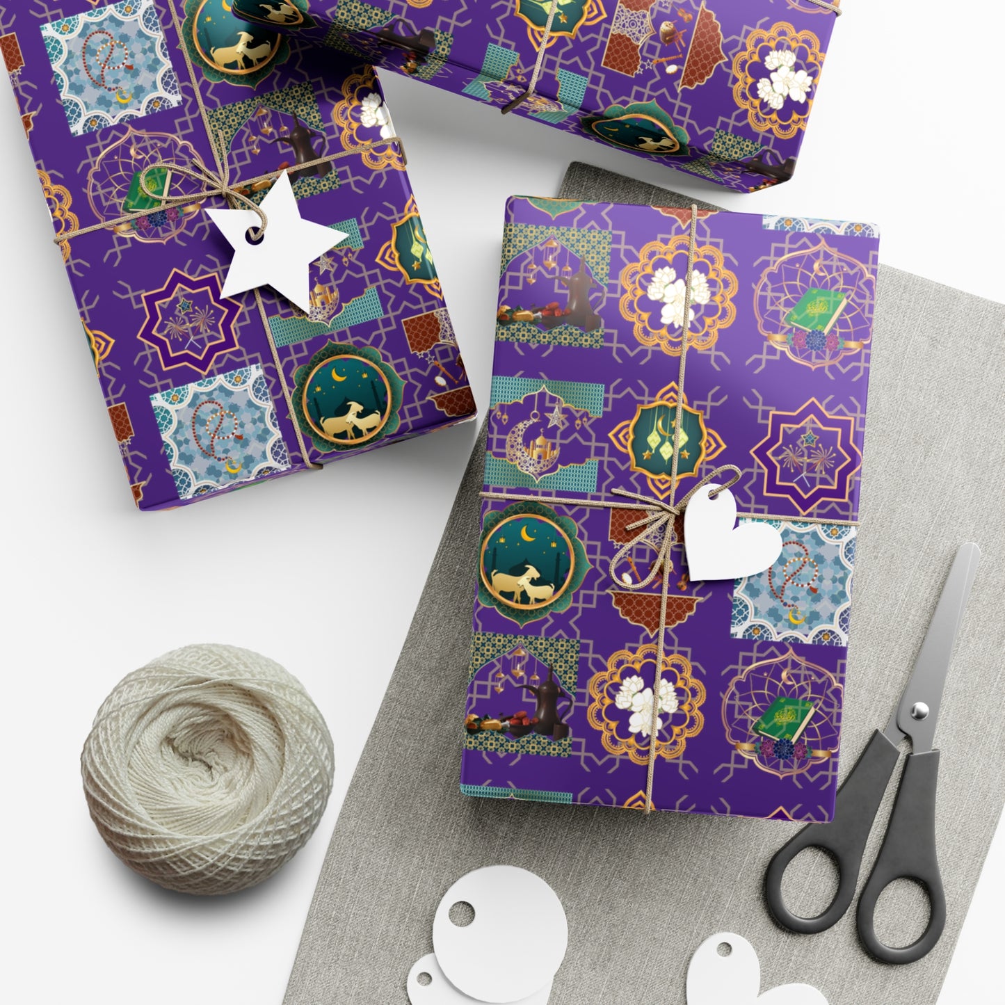 Mosaic (Deep Purple) | Muslim Inspired | Gift Wrap Papers