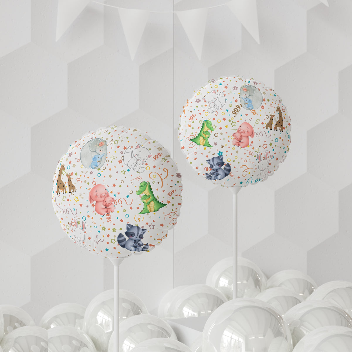 Little Hugs Balloon (Round and Heart-shaped), Air Only 11"