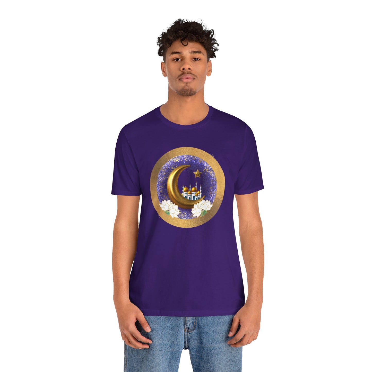 Purple and Gold | Muslim Inspired Short Sleeve Tee | Unisex Jersey