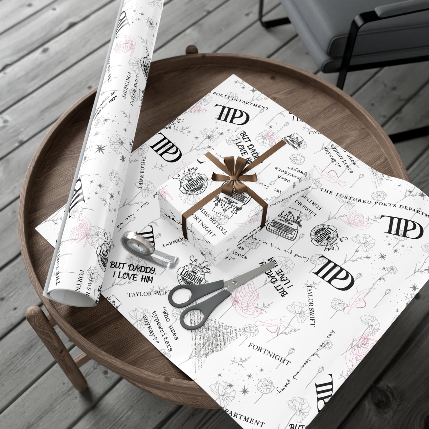 Tortured Poets | Silver | Wrapping Papers