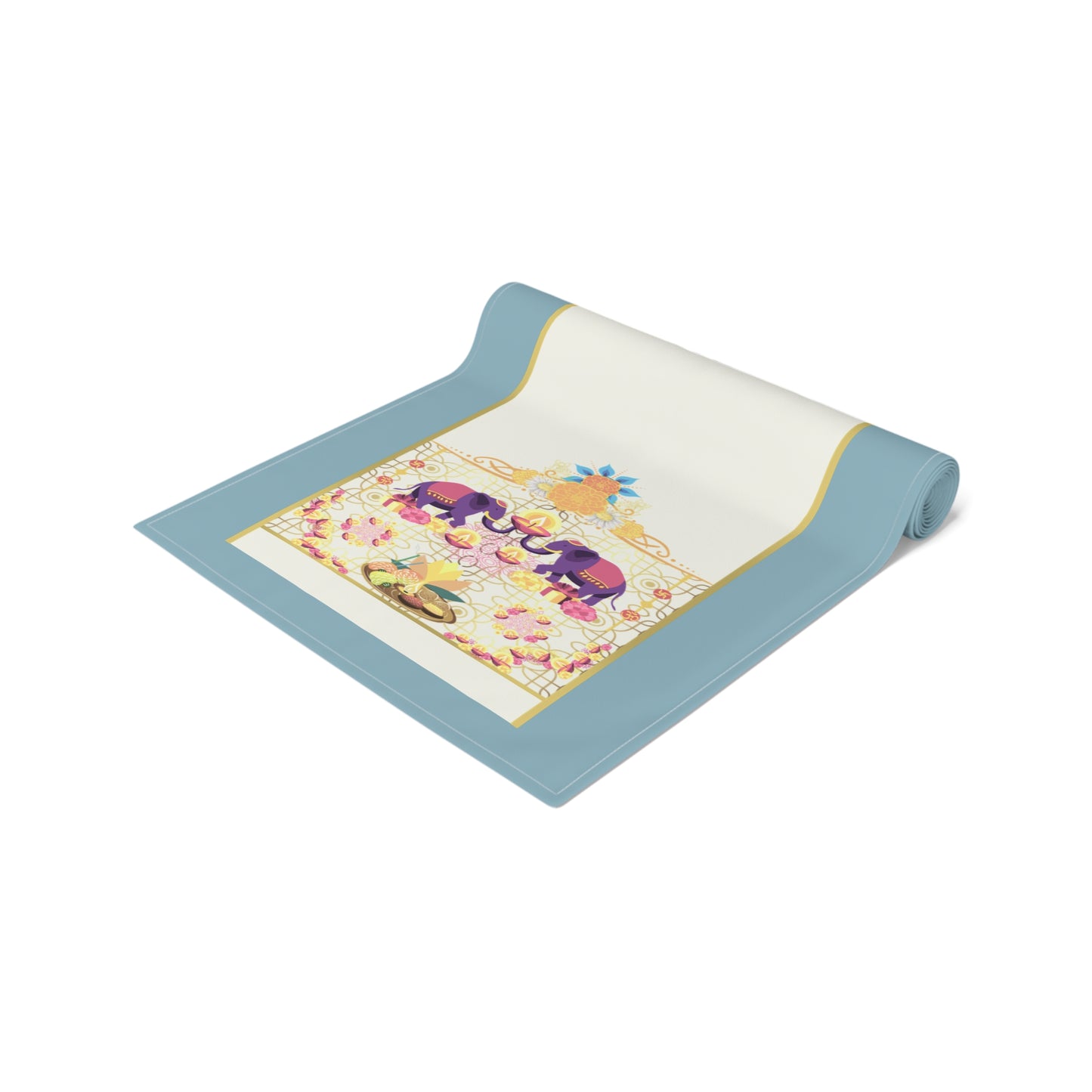 Enjoyed Feast | Hindu Inspired | Table Runner (Cotton, Poly)