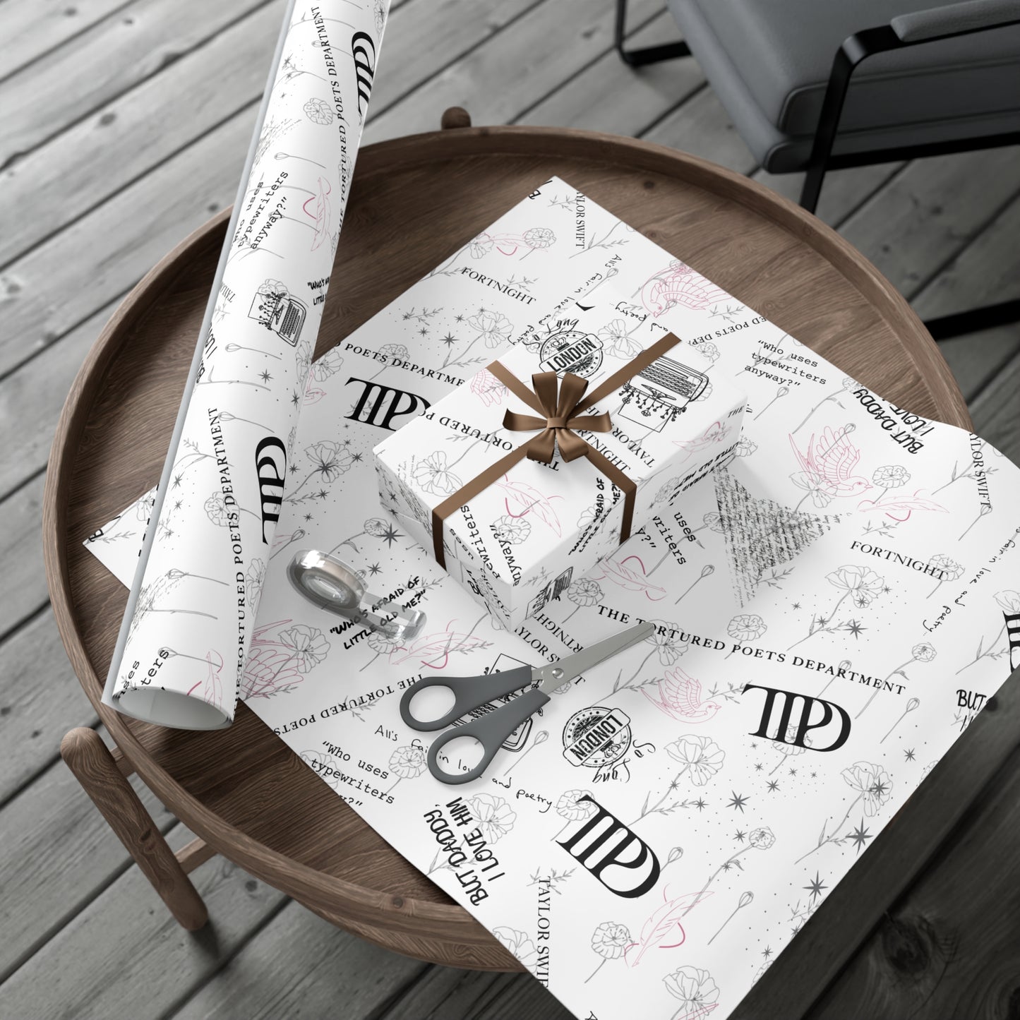 Tortured Poets | Silver | Wrapping Papers
