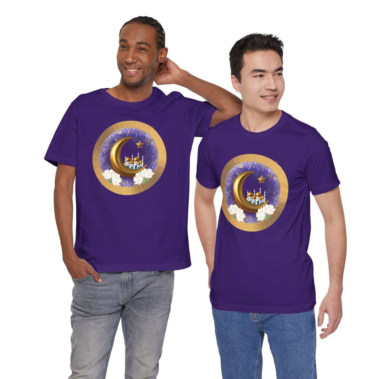 Purple and Gold | Muslim Inspired Short Sleeve Tee | Unisex Jersey