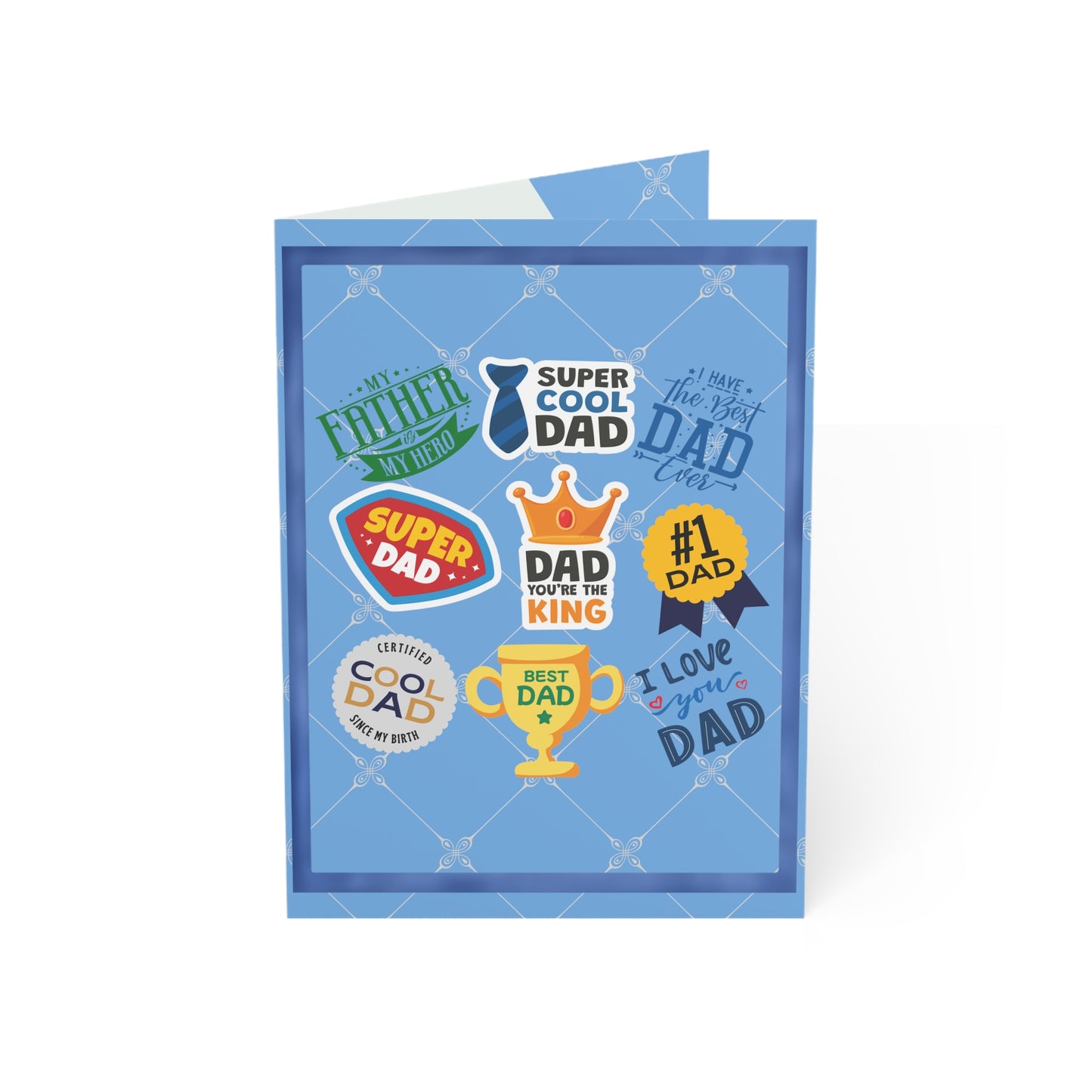 BEST DAD (Blue) | Greeting Cards (1 pcs)