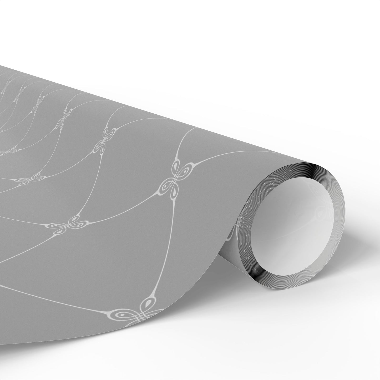 Lattice Gray Wrapping Paper |  Simply Elegance Gift Wrap