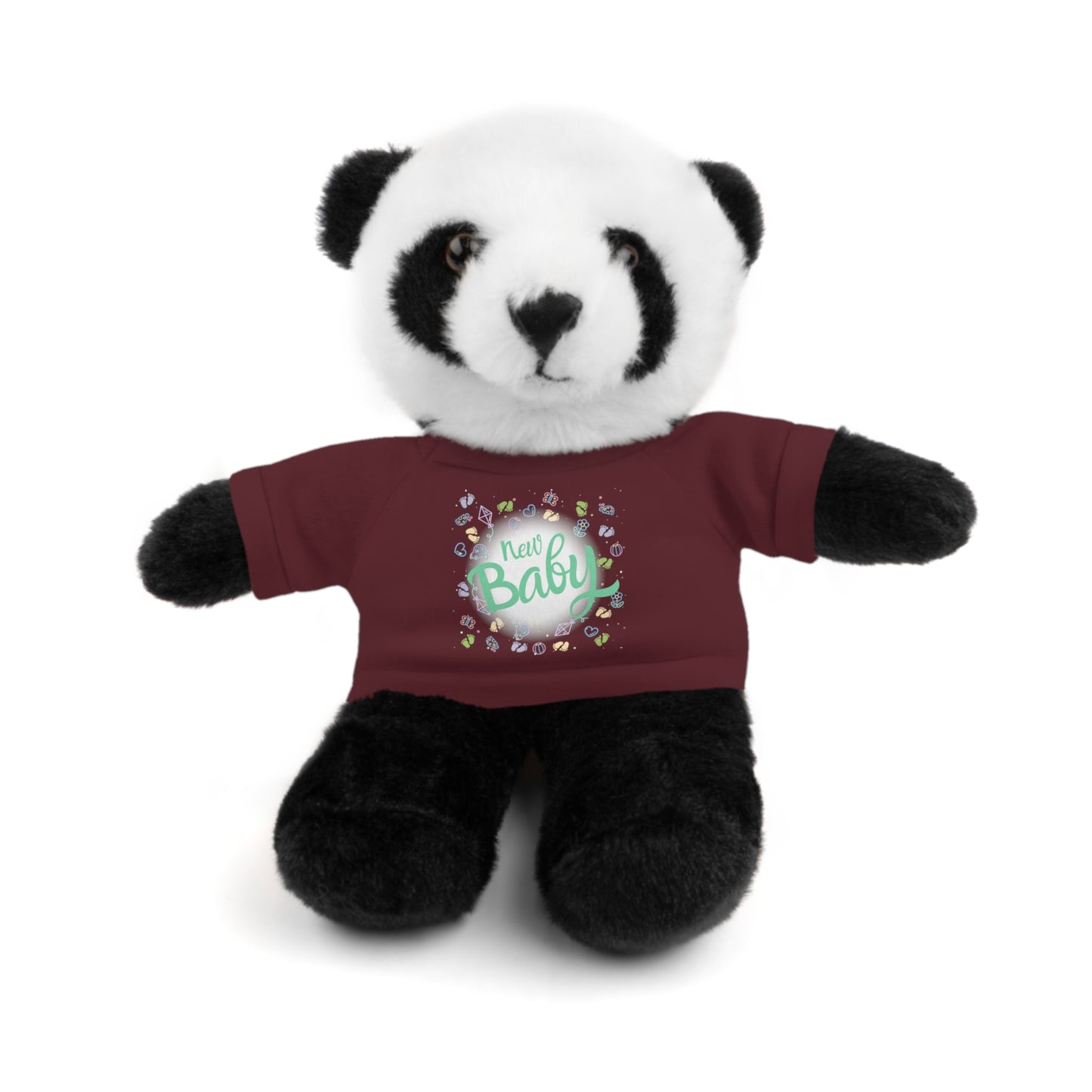 New Baby | Plush Toy with T-Shirt (10 Colors, 6 Animals)