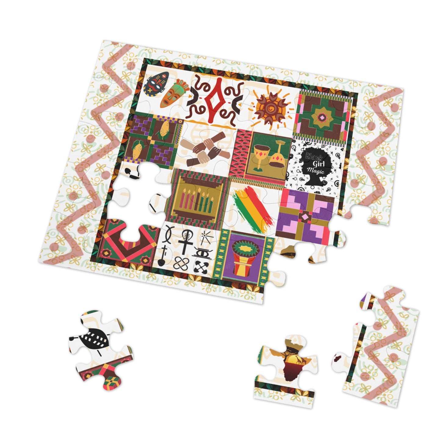 Community Fun | Kwanzaa Jigsaw Puzzle (110 or 252, 500,1000-Piece)