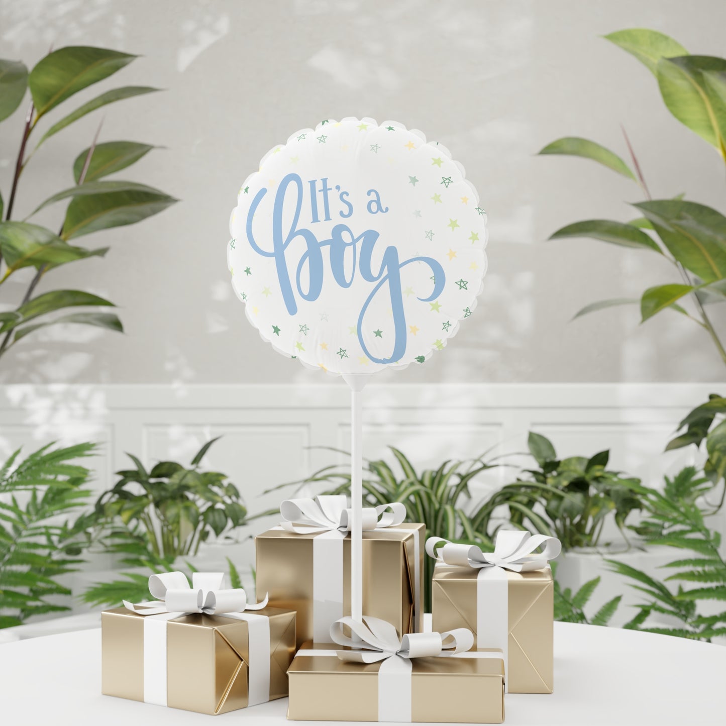 It’s a Boy | New Arrival Balloon (Round and Heart-shaped), Air Only 11"