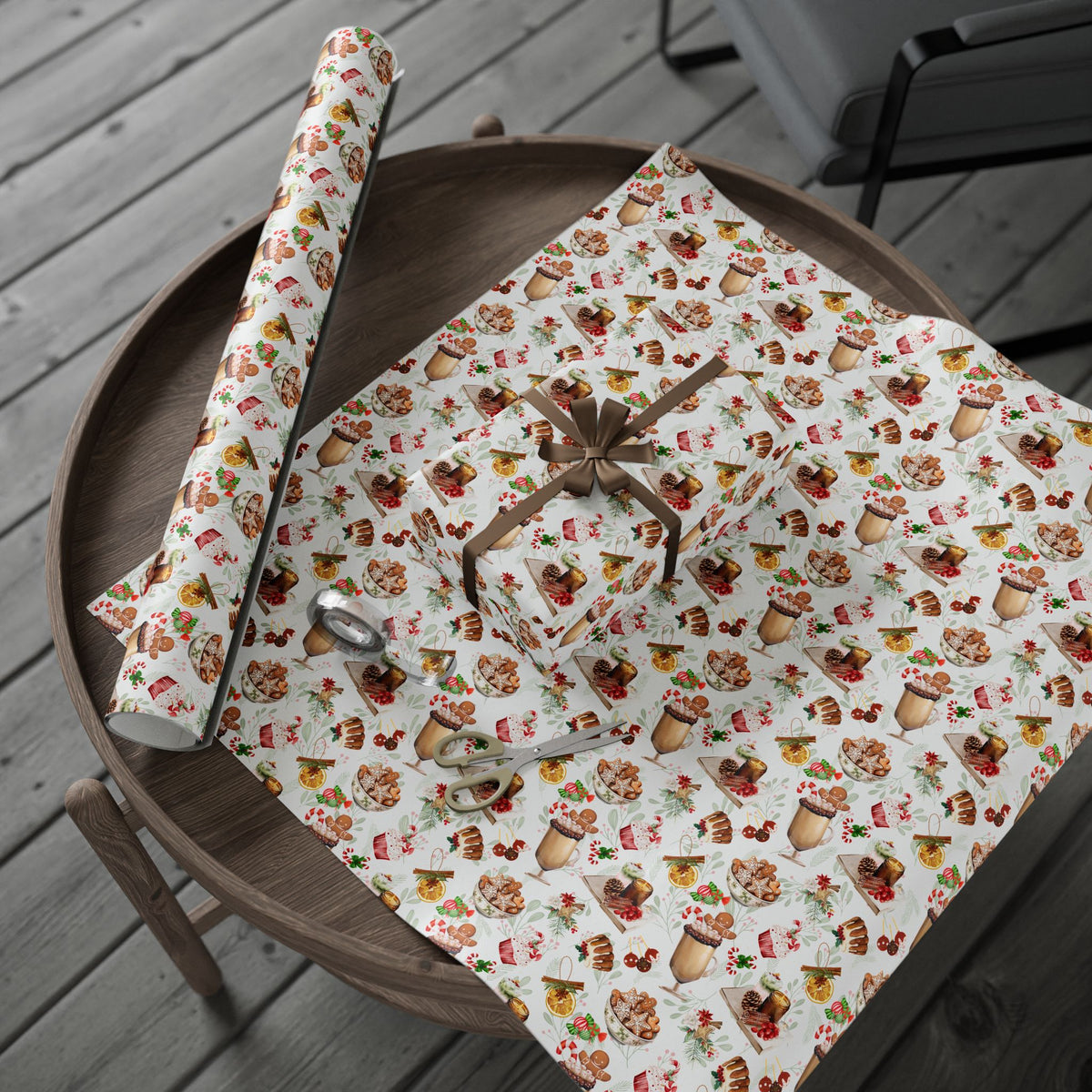 Sweet Holidays | Sugar and Spice of the Season | Festive Patterns Wrapping Paper