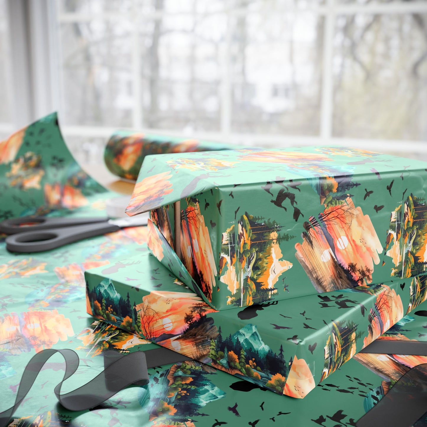 Natures Glory Gift Wrap | Greenery Hunters Guild | Wrapping Paper